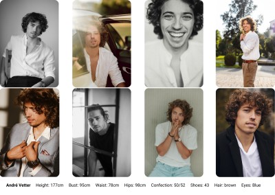Portfoliobild in der Kategorie Modelbook von Model André Marvin 100223 ab Karlsruhe